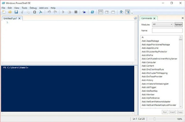 PowerShell ISE PowerShell ISE